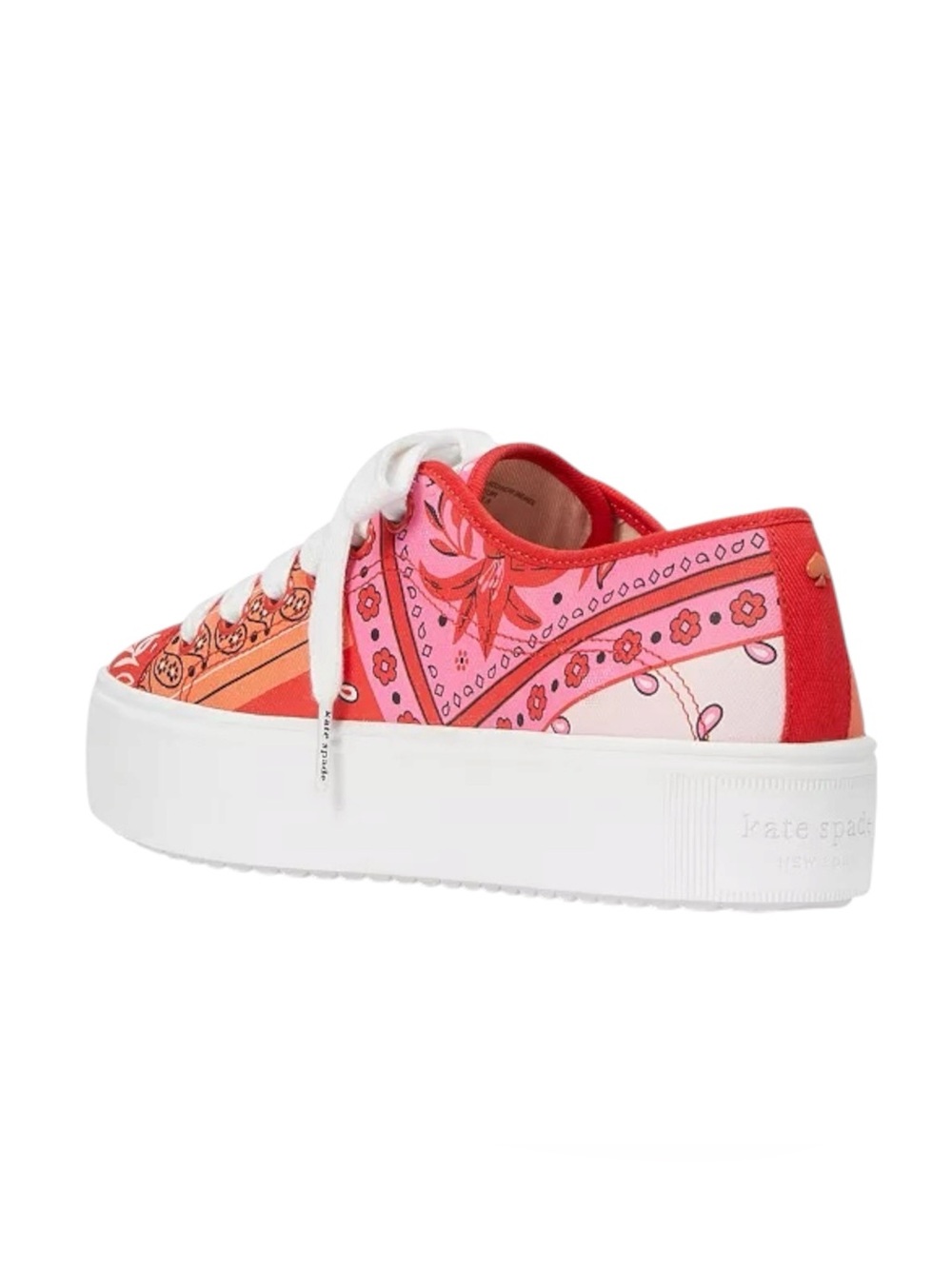 Kate Spade Women's Serve Bandana Patchwork Sneakers - Picture 3 of 9